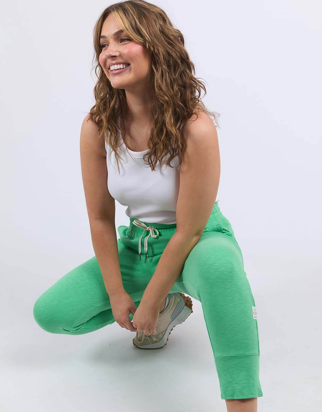 3/4 Brunch Pants - Spring Green