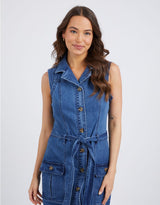 Elm - Daisy Denim Dress - Blue Wash - White & Co Living Dresses