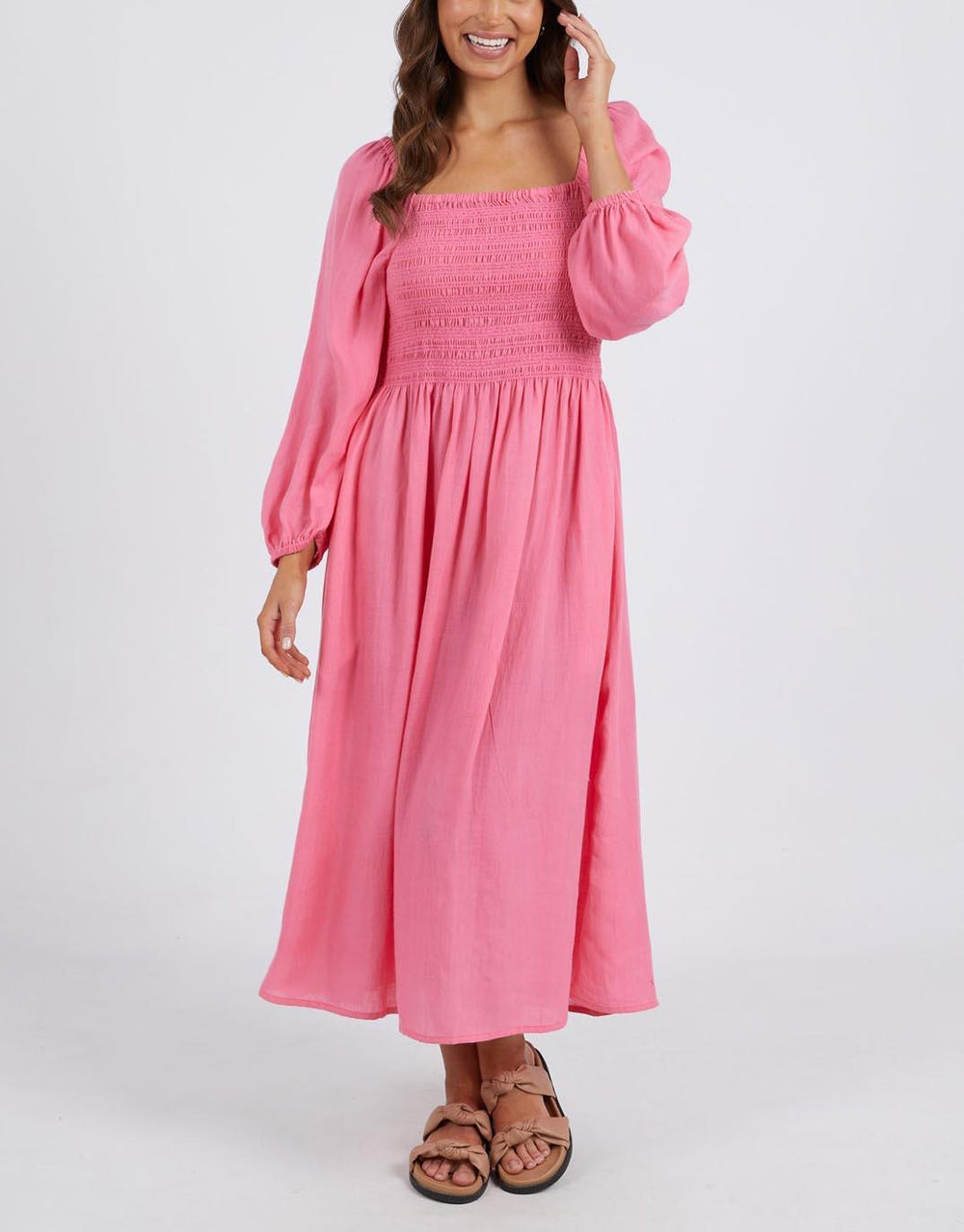 Elm - Dusk Midi Dress - Pink Lemonade - White & Co Living Dresses