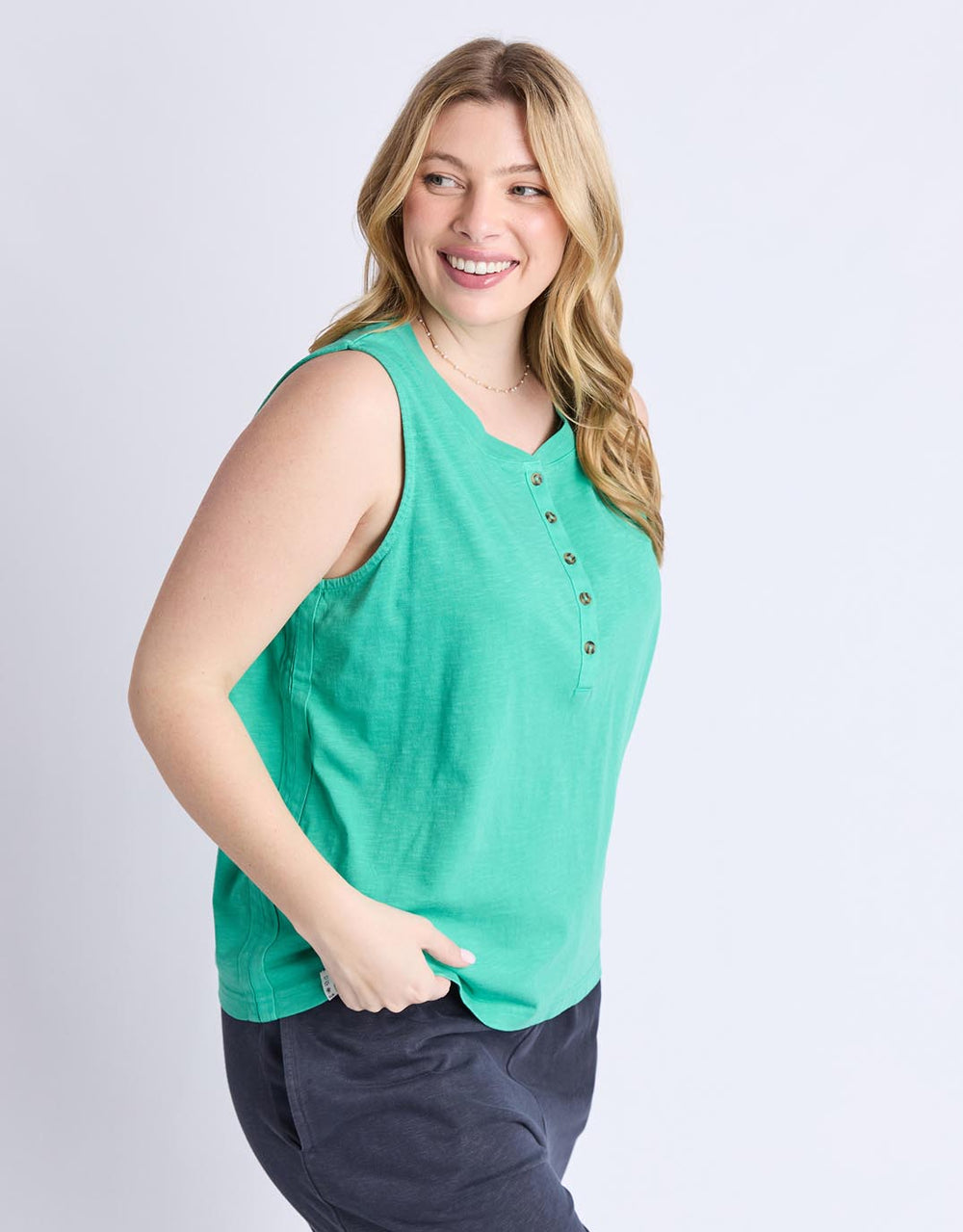 elm-elysian-tank-gumdrop-green-womens-clothing