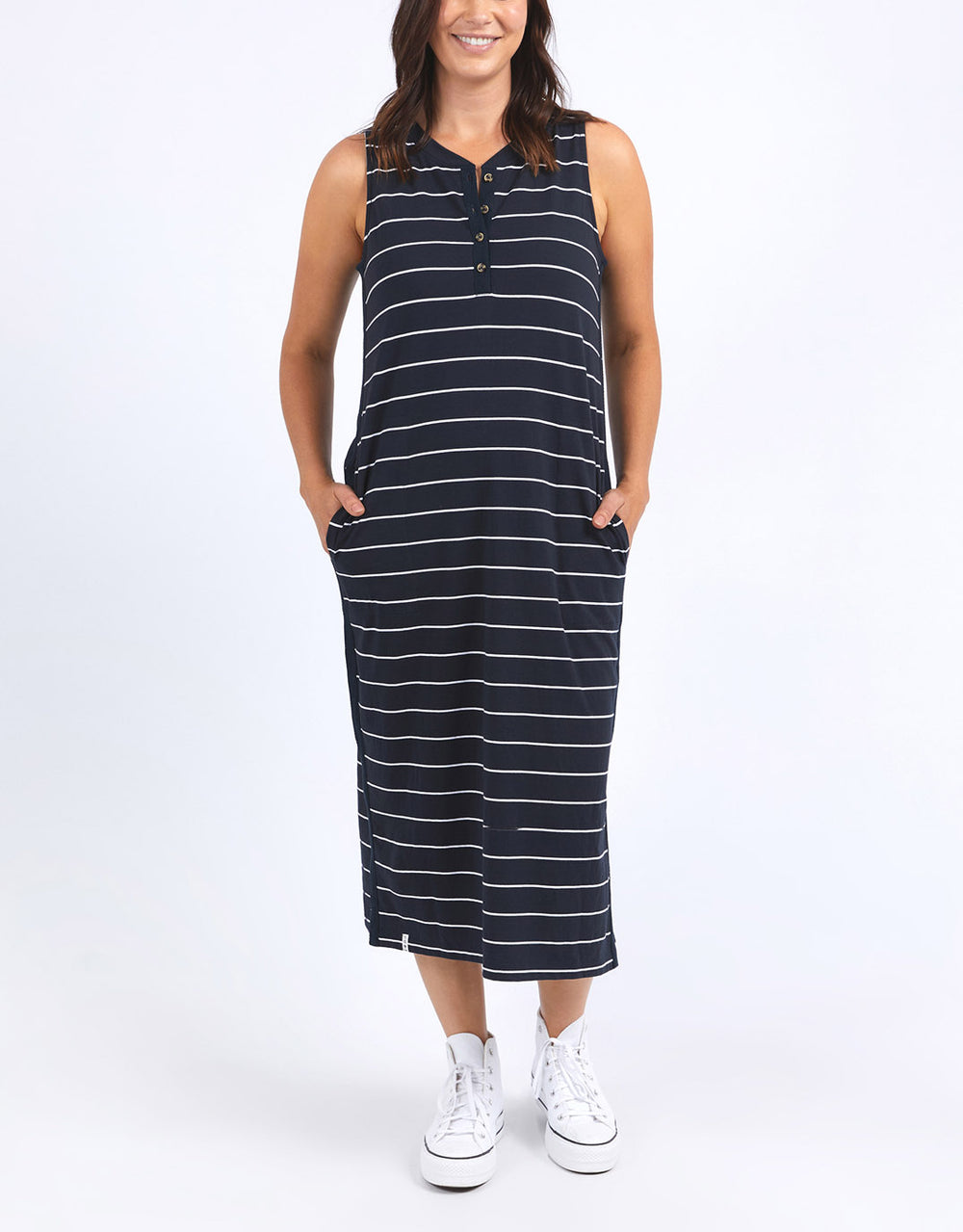 elm-elyssian-dress-stripe-navy-and-white-stripe-womens-clothing