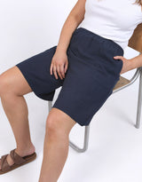 elm-ginny-linen-shorts-navy-womens-clothing