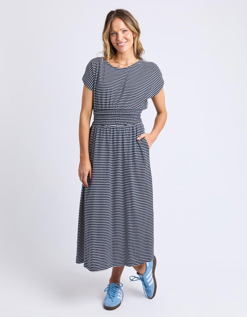 elm-nelle-dress-navy-white-stripe-womens-clothing