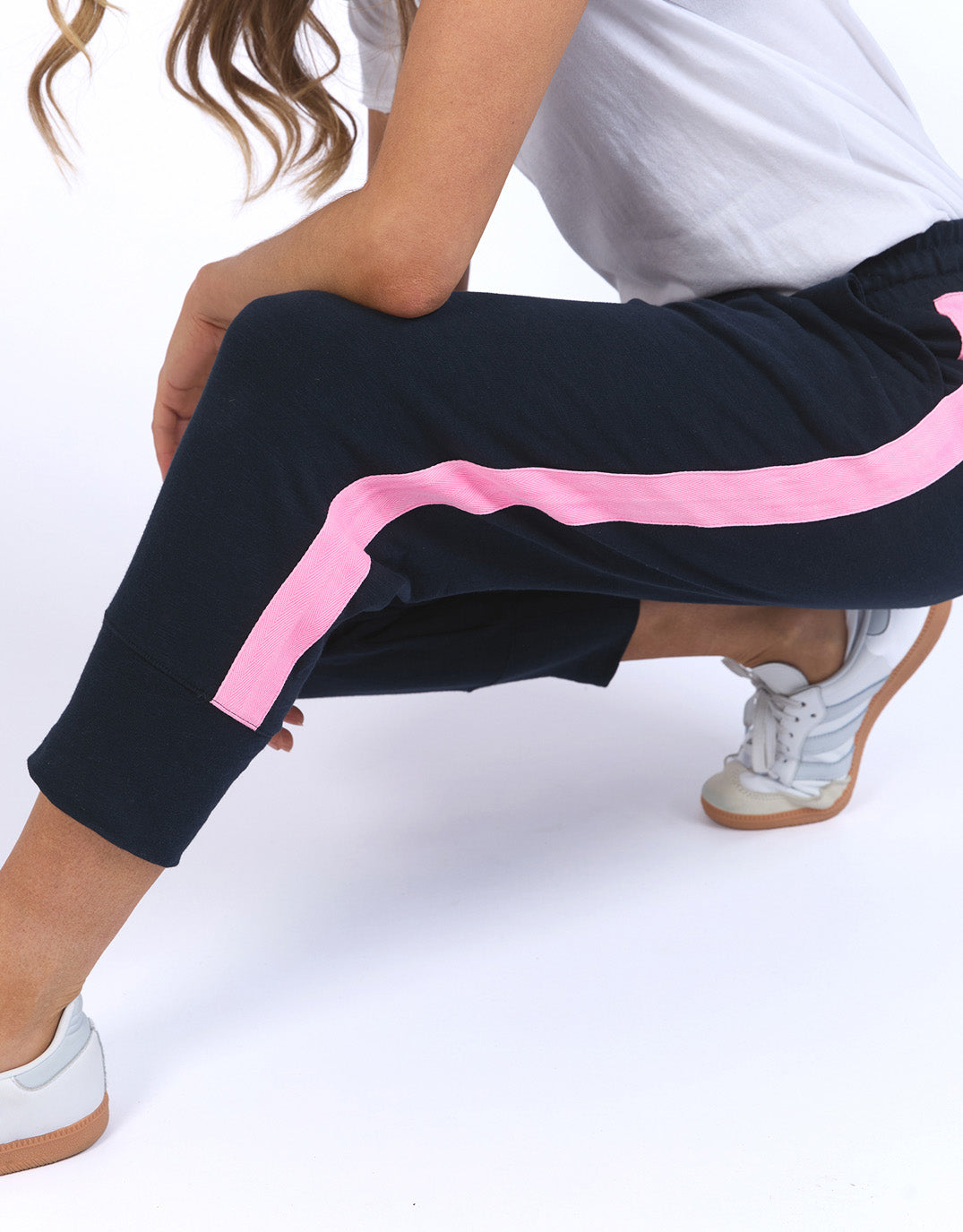 elm-neon-side-tape-3-4-brunch-pants-navy-neon-pink-womens-clothing