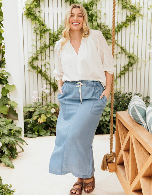 Plus Size Skirts Browse Chic Denim Skirts More White Co Living