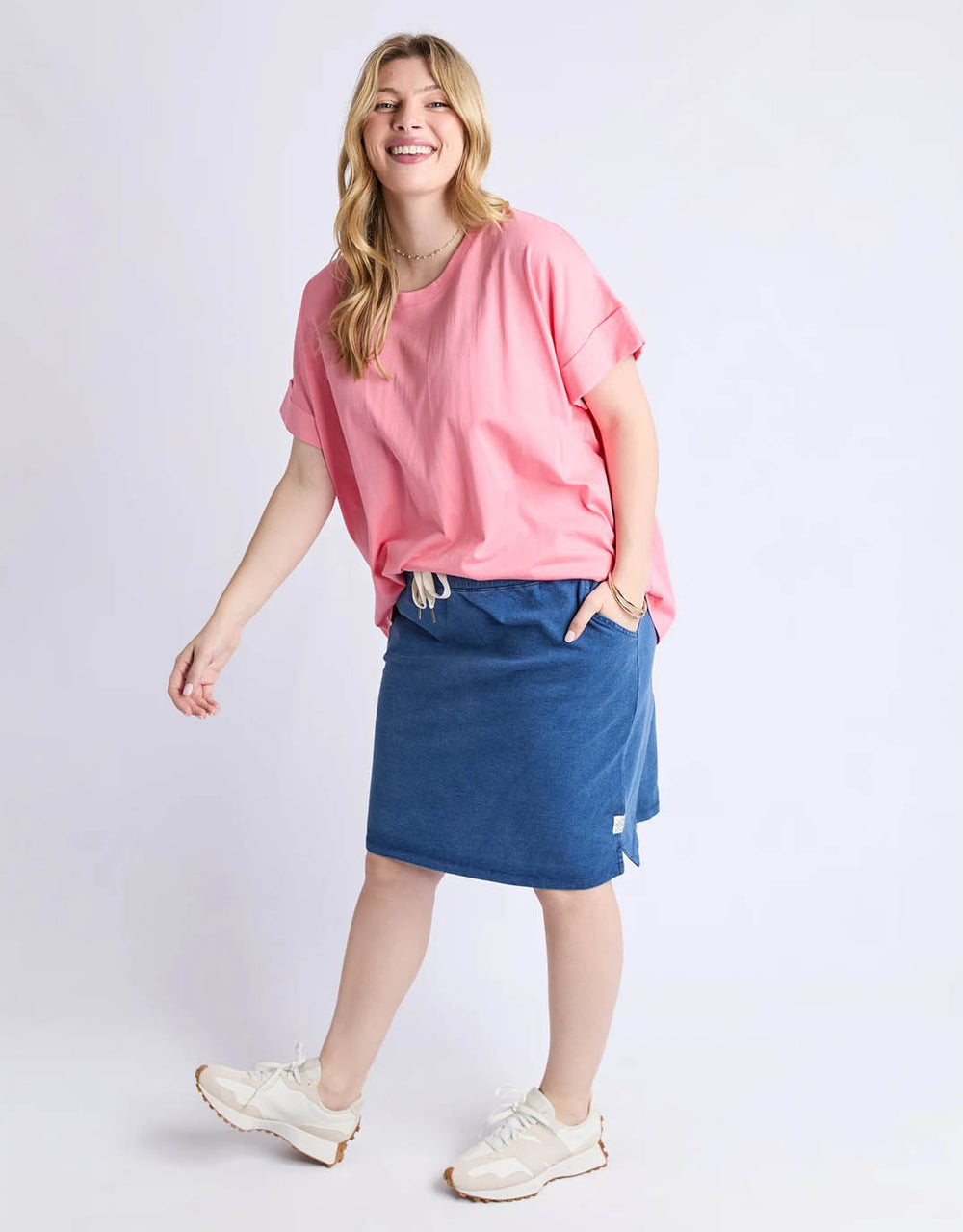 Rickety Skirt - Blue Denim Look