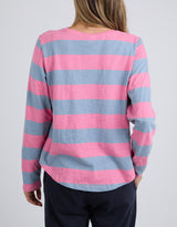 elm-spritz-stripe-long-sleeve-tee-geranium-pink-steel-blue-stripe-womens-clothing