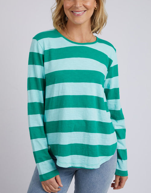 elm-spritz-stripe-long-sleeve-tee-goodness-green-stripe-womens-clothing