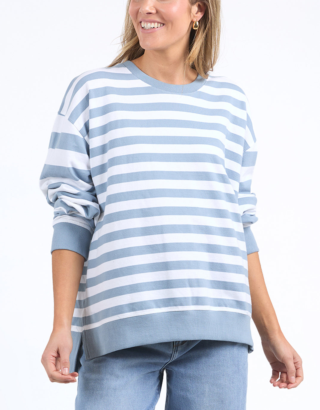 elm-vivid-crew-steel-blue-stripe-womens-clothing