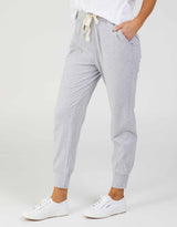 Elm - Wash Out Lounge Pants - Grey Marle - White & Co Living Pants