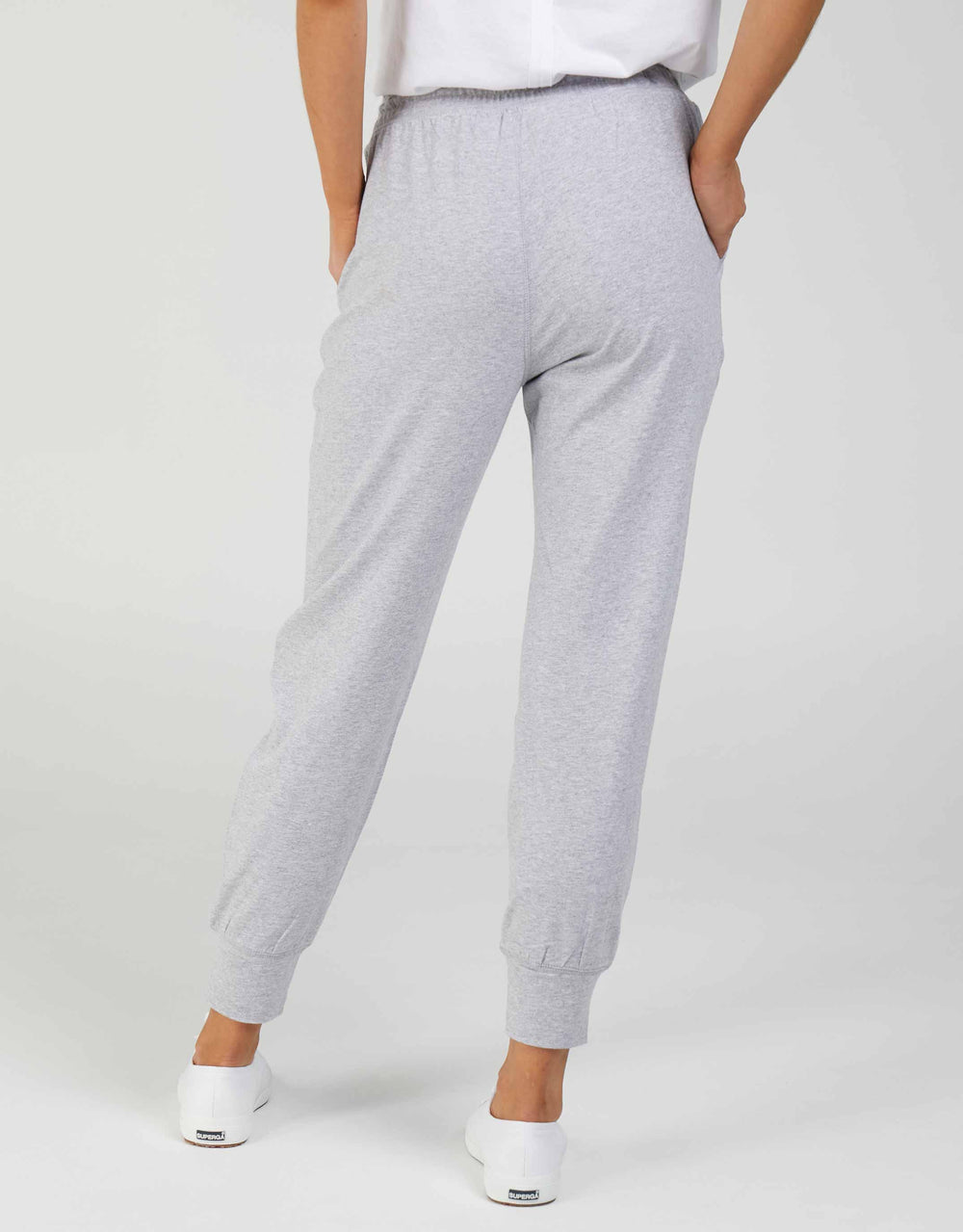 Elm - Wash Out Lounge Pants - Grey Marle - White & Co Living Pants