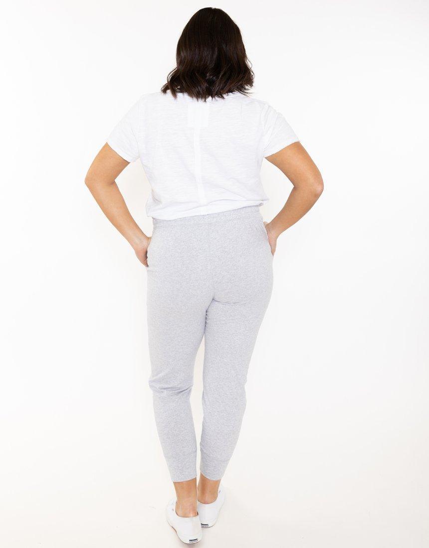 Elm - Wash Out Lounge Pants - Grey Marle - White & Co Living Pants