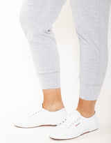 Elm - Wash Out Lounge Pants - Grey Marle - White & Co Living Pants