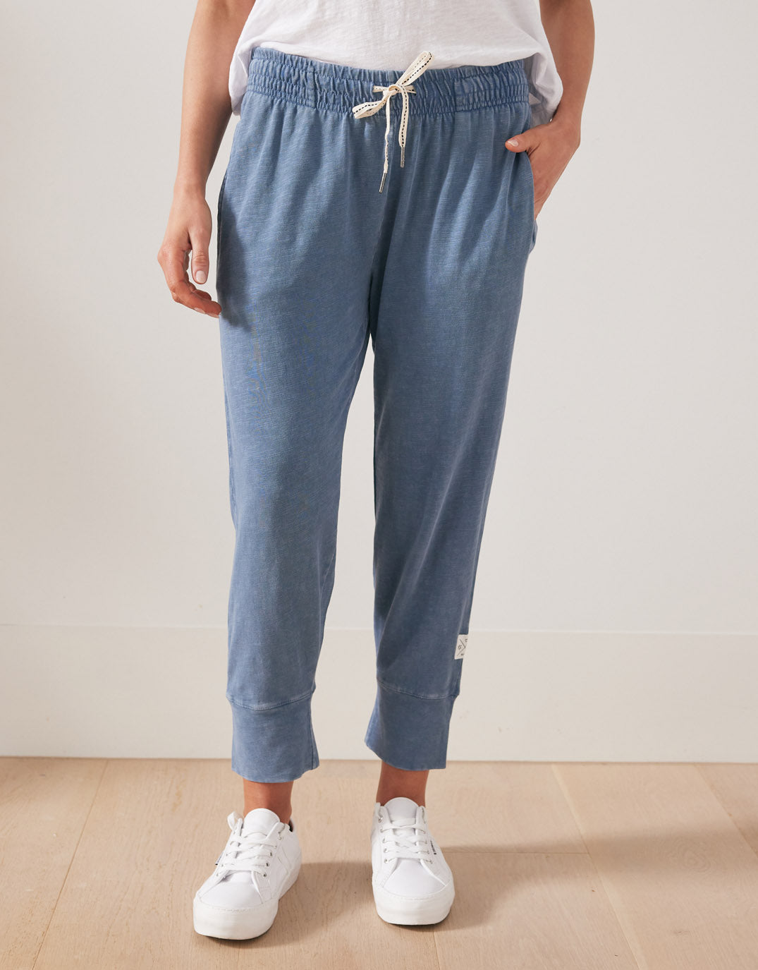 Washed 3/4 Brunch Pants - Denim