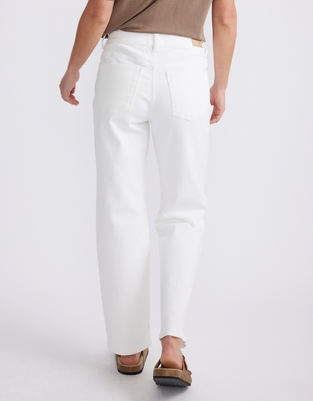 Elodie Straight Leg Jean - White