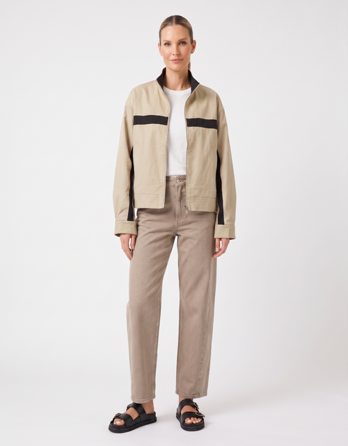 Emmerson Jacket - Latte/Black