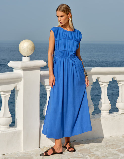 Callista Midi Dress - Cobalt
