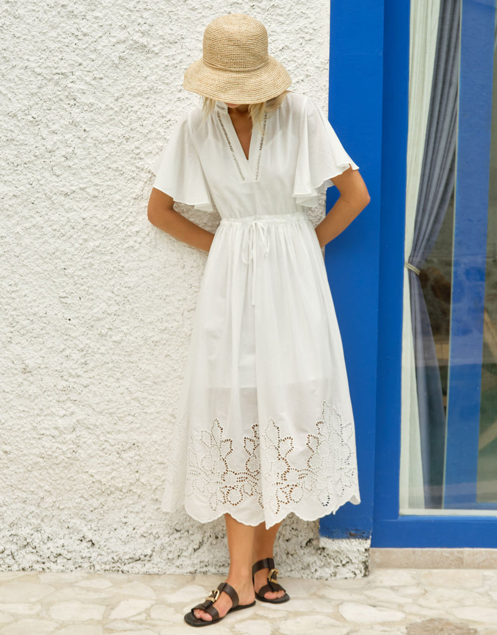 Maribel Midi Dress - White