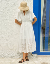 Maribel Midi Dress - White