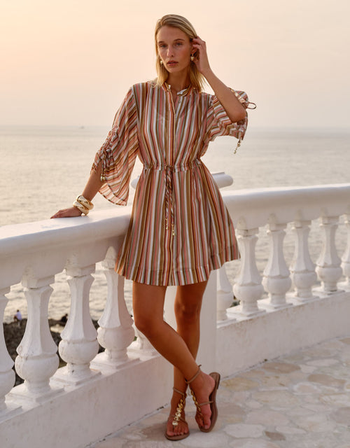 Vera Mini Dress - Sandbar Stripe