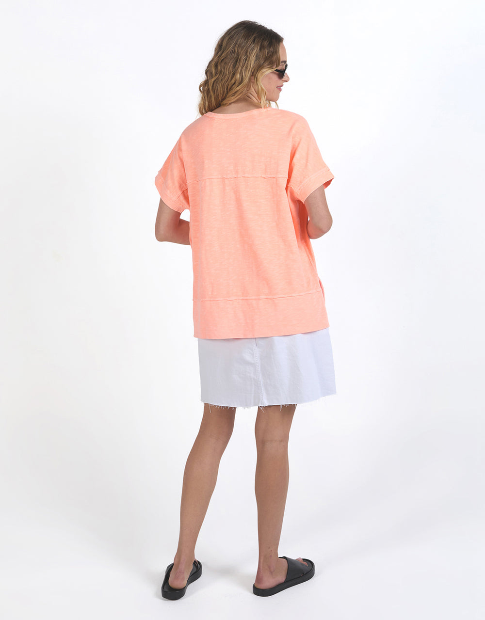 foxwood-allison-tee-neon-peach-womens-clothing