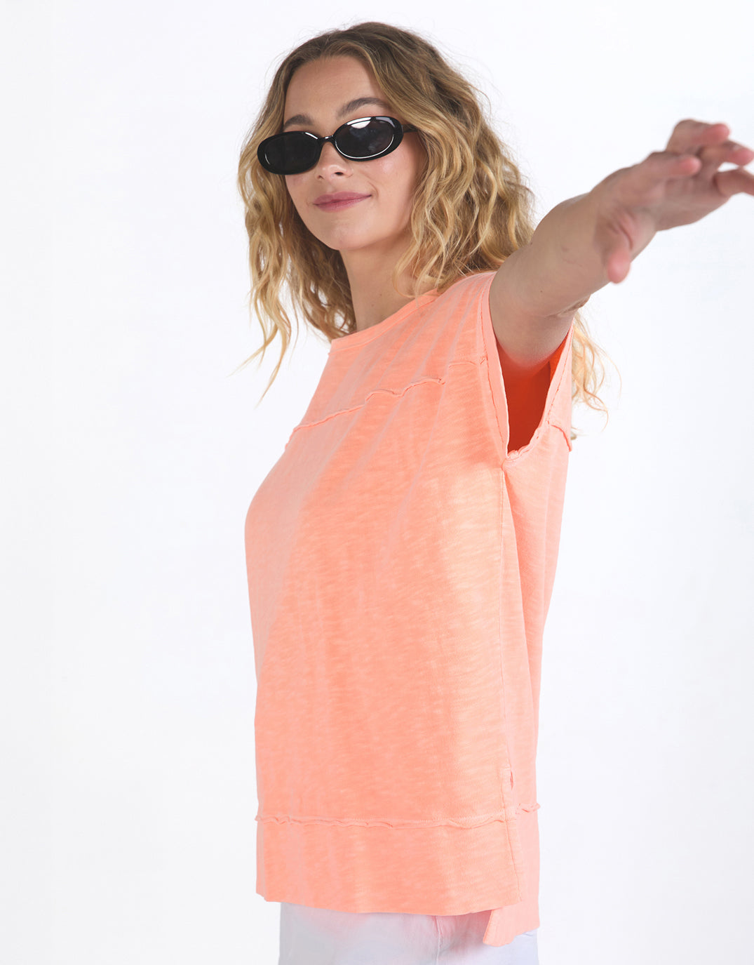 foxwood-allison-tee-neon-peach-womens-clothing