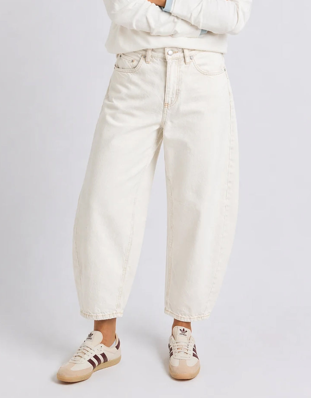 Atticus Barrel Jean - Vintage White