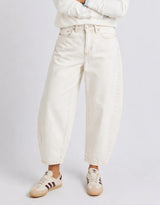 Atticus Barrel Jean - Vintage White