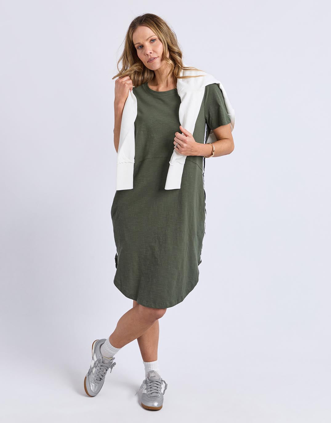 foxwood-bay-tape-dress-khaki-womens-clothing