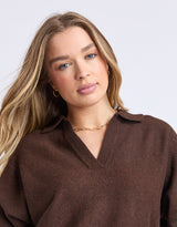 foxwood-elea-knit-polo-coffee-womens-clothing