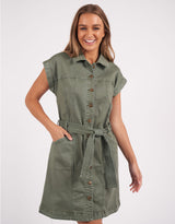 foxwood-heidi-dress-khaki-womens-clothing