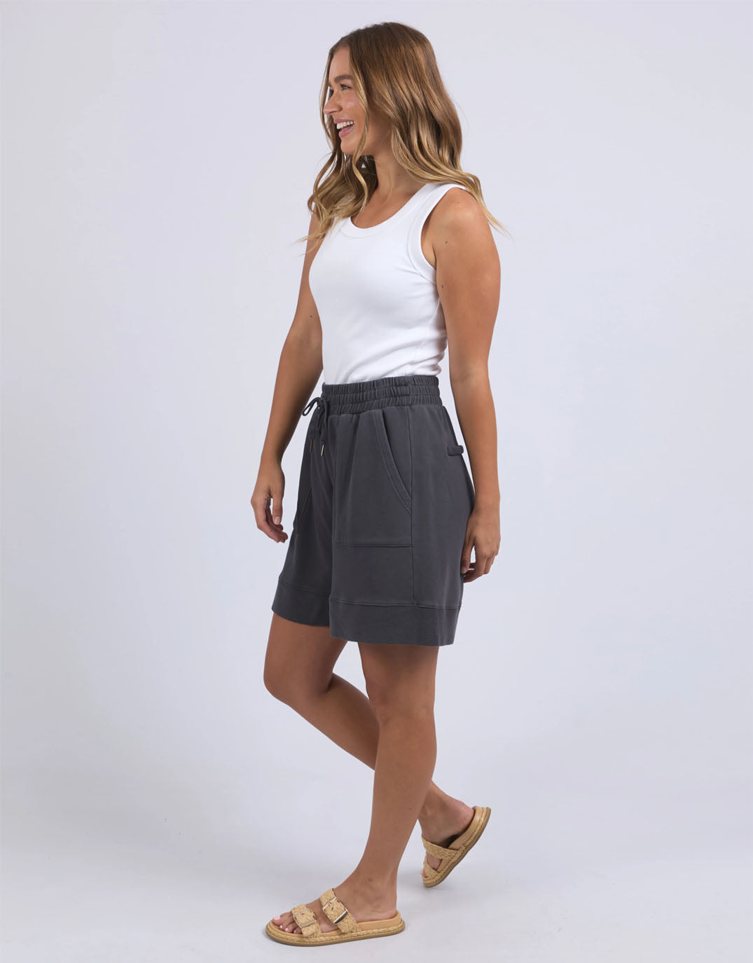 foxwood-huslter-short-charcoal-womens-clothing