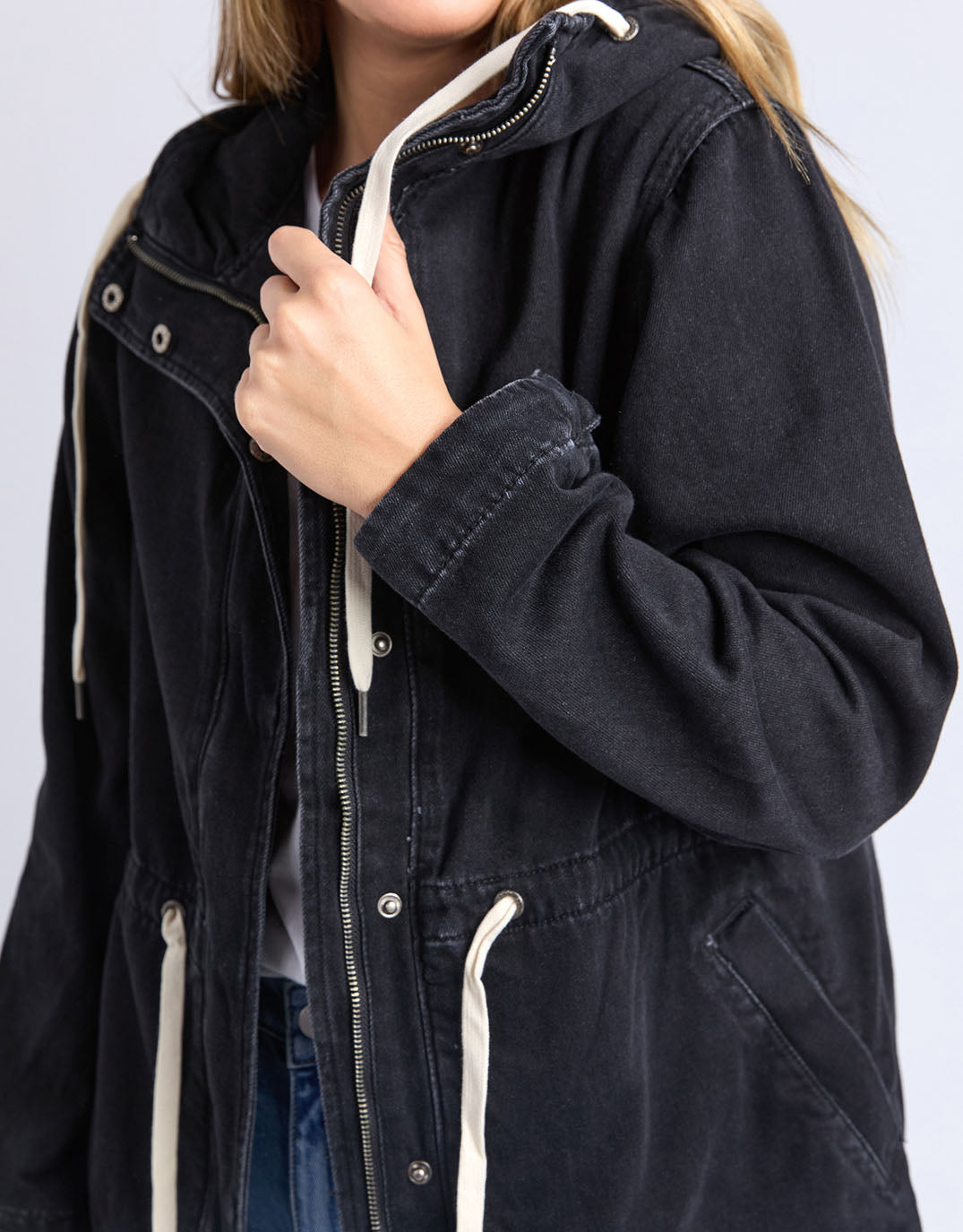 Kingston Anorak - Washed Black