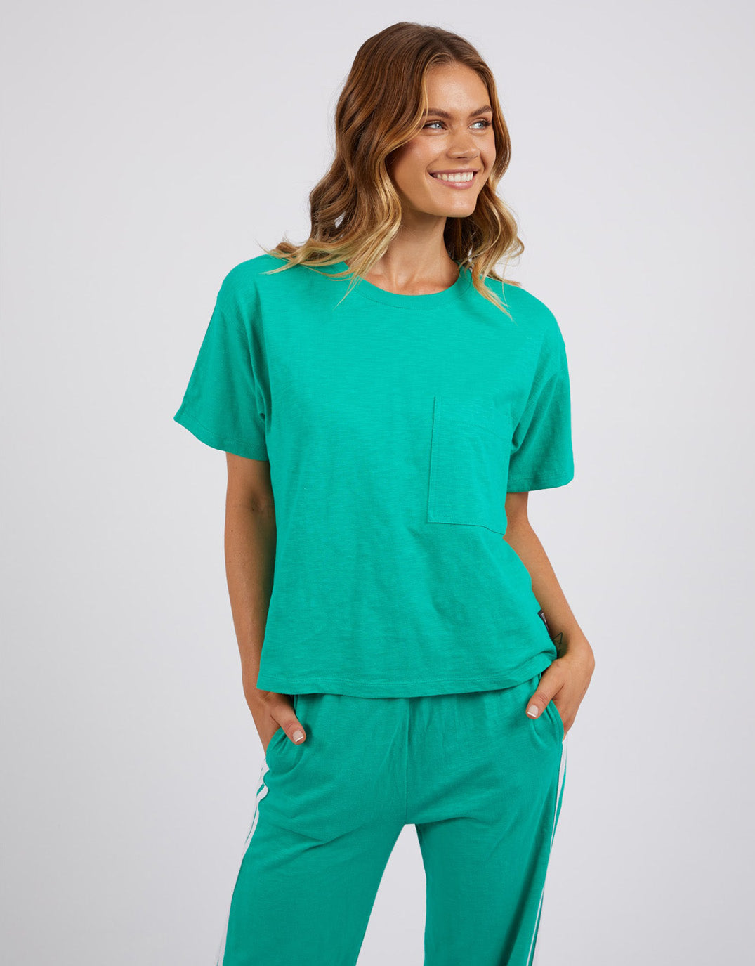 foxwood-power-tee-bright-green-womens-clothing