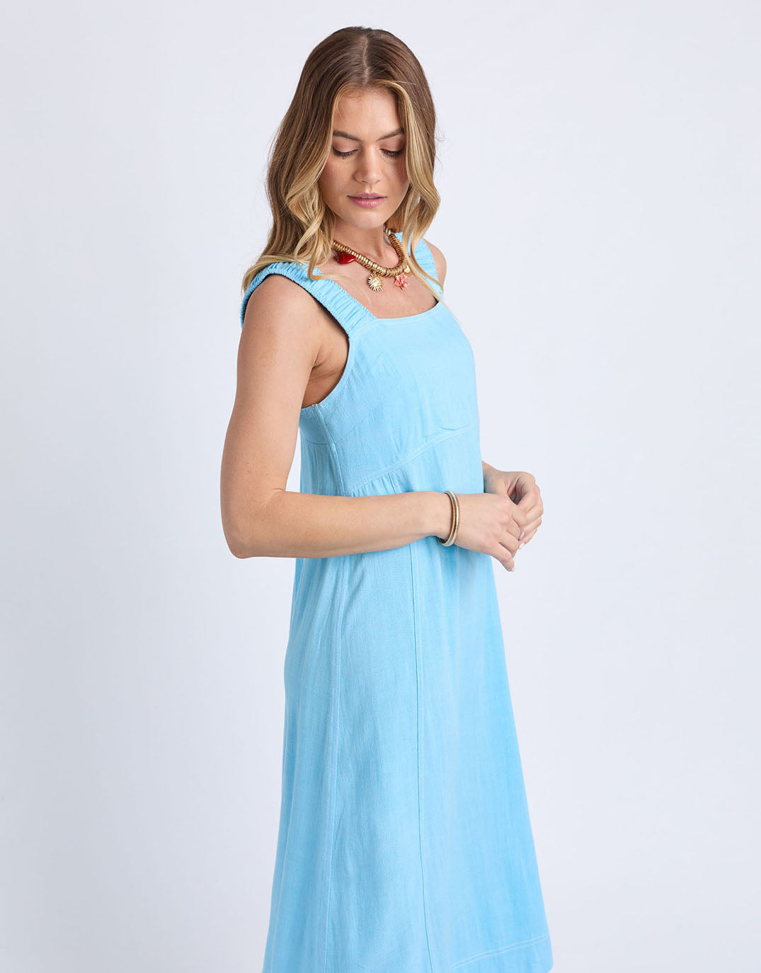Sage Dress - Blue
