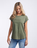 Foxwood - Signature Tee - Khaki - White & Co Living Tees & Tanks