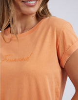 foxwood-signature-tee-tangerine-womens-clothing
