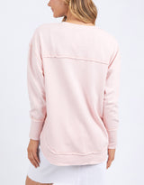 Simplified Metallic Crew - Pale Pink