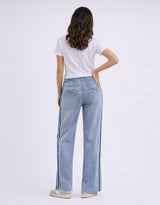 Glam Track - Navy Stripe Jean