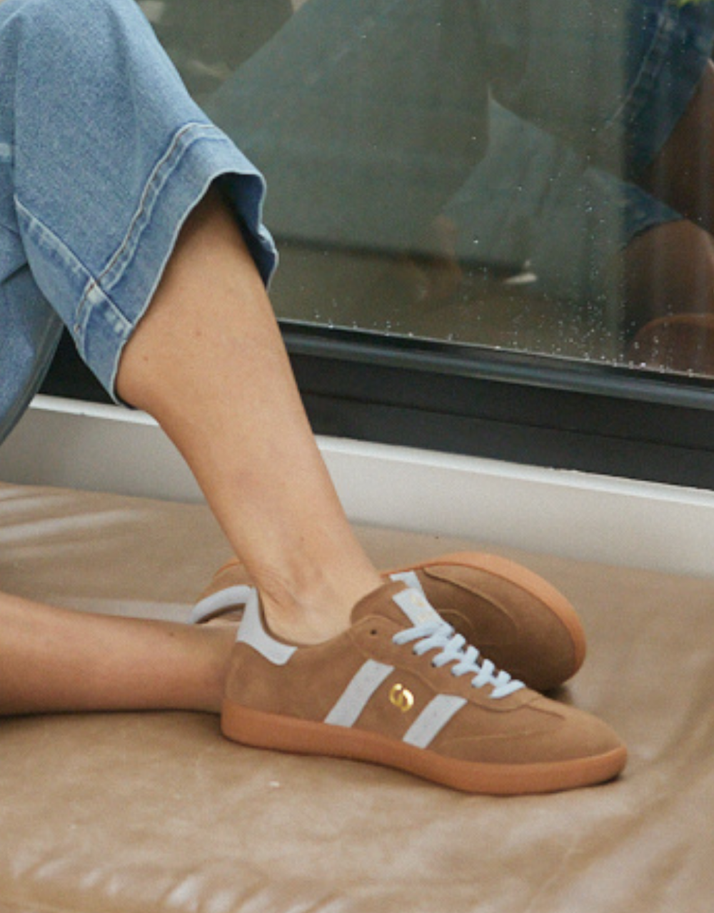 Parallel Suede Sneakers - Smoke Brown/Blue