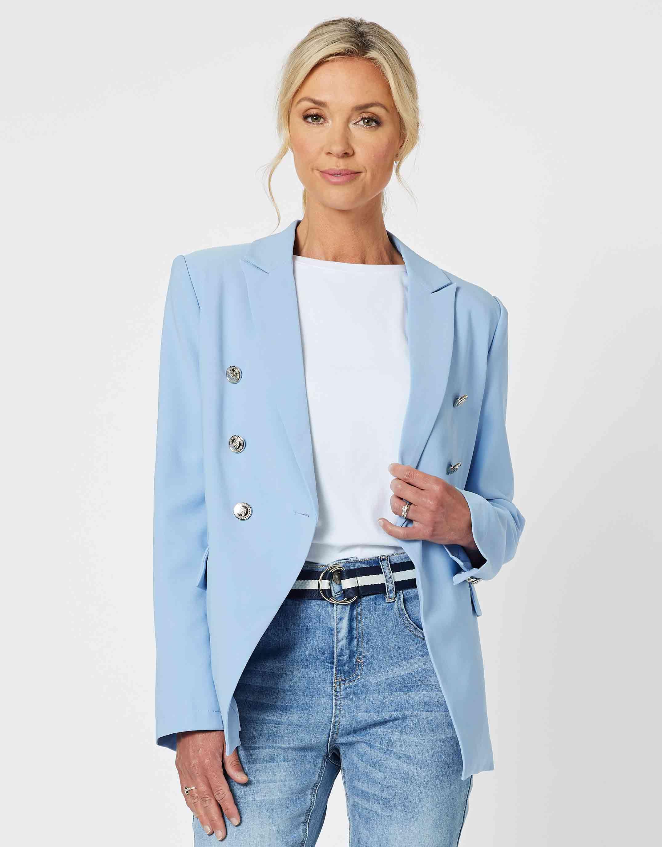 Lauren Blazer - Powder - White & Co Living