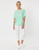 gordon-smith-saint-tropez-stripe-tee-mint-womens-clothing