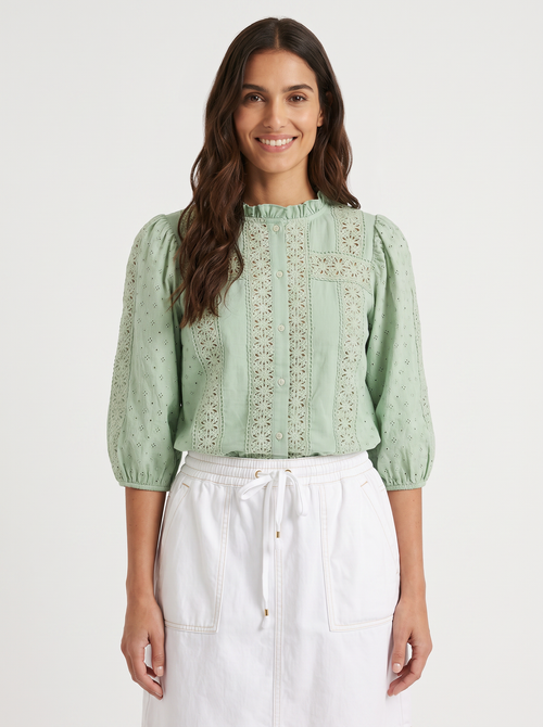 Isabella Shirt - Grape Green