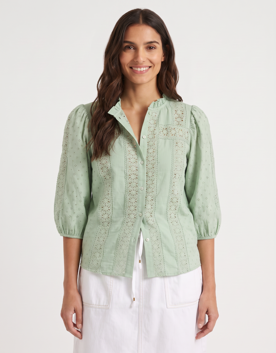 Isabella Shirt - Grape Green