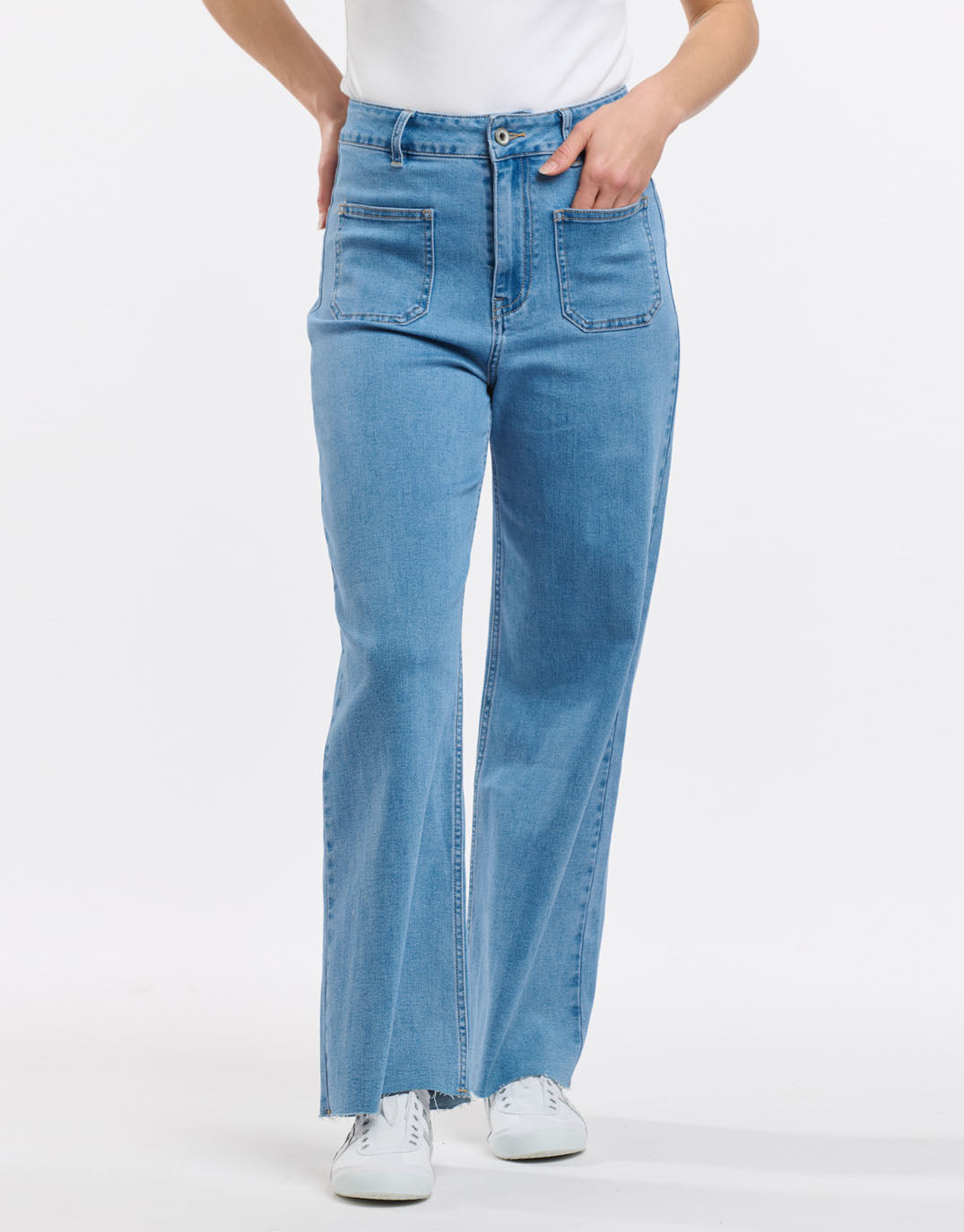 Eddie 7/8 Jean - Light Wash