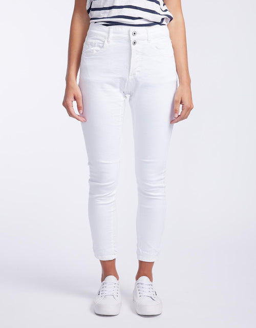 Italian Star - Emma Stretch Jean - White - White & Co Living Jeans