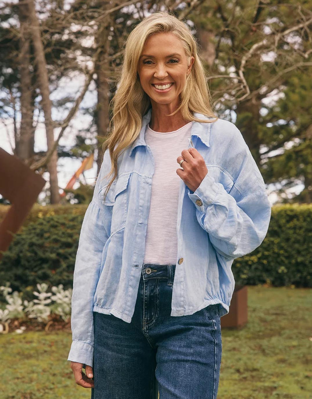 Weekender Jacket - Soft Blue