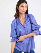 ivy-jack-noetic-short-sleeve-blouse-dark-blue-stripe-womens-clothing