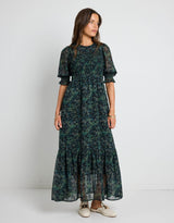 ivy-jack-showcase-ditsy-print-georgette-puff-sleeve-tiered-maxi-dress-khaki-womens-clothing