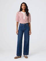 Jacqueline Top - Red/White Stripe